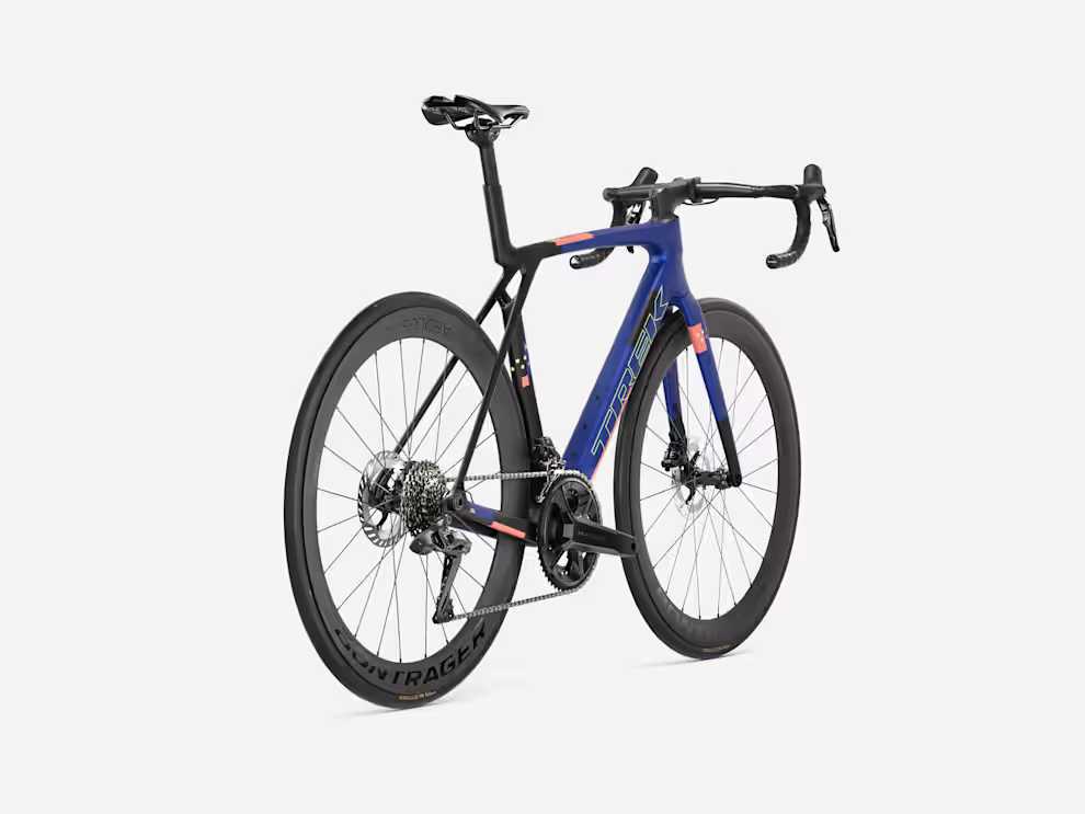 Trek Madone SL 7 Gen 8 Matte Cobalt Blue.Trek BlackLiving Coral (1)