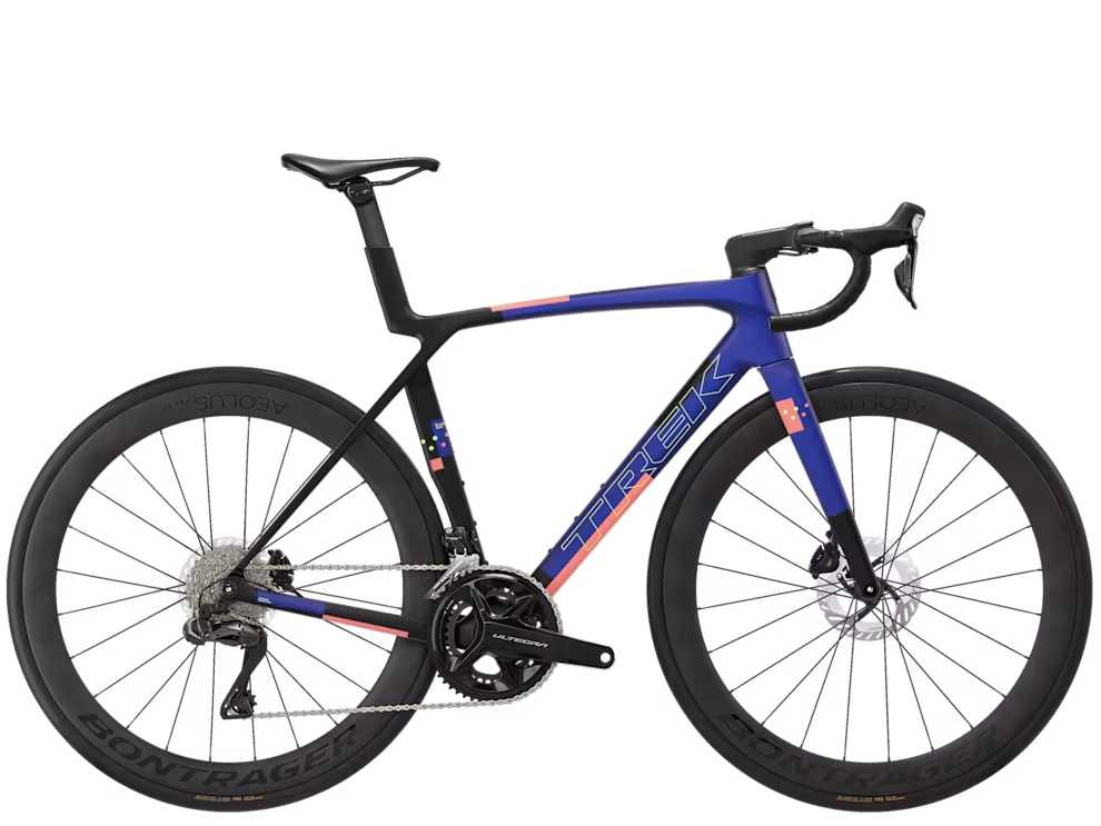 Trek Madone SL 7 Gen 8 Matte Cobalt Blue.Trek BlackLiving Coral (6) Trek Madone SL 7 Gen 8 Matte Cobalt Blue.Trek BlackLiving Coral
