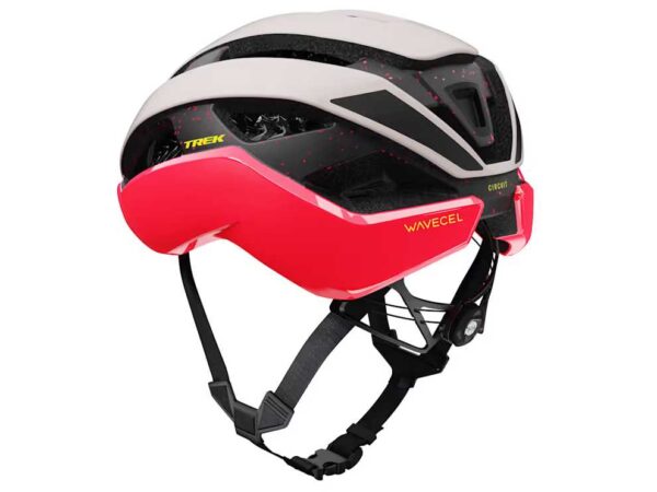 Kask rowerowy Trek Circuit Wavecel - biały/koralowy - obrazek 5