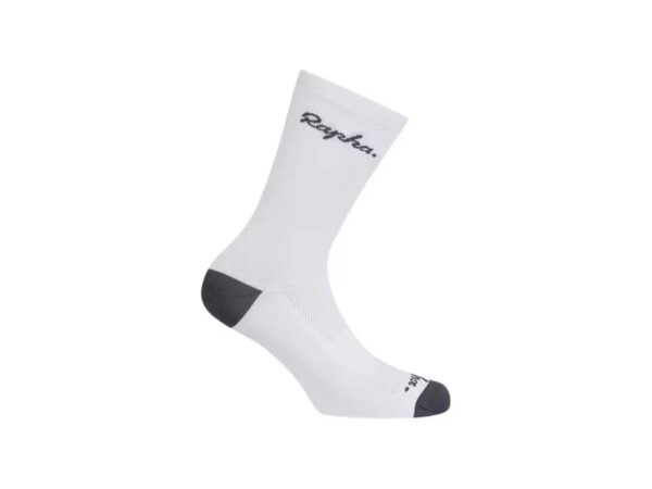 Skarpety rowerowe z logo Rapha - Białe skarpetki Unisex