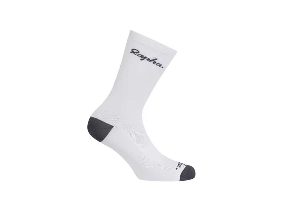 Skarpety rowerowe z logo Rapha - Białe skarpetki Unisex