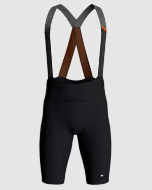 Spodenki rowerowe na szelkach ASSOS EQUIPE RS SCHTRADIVARI bib shorts S11 LONG Black Series
