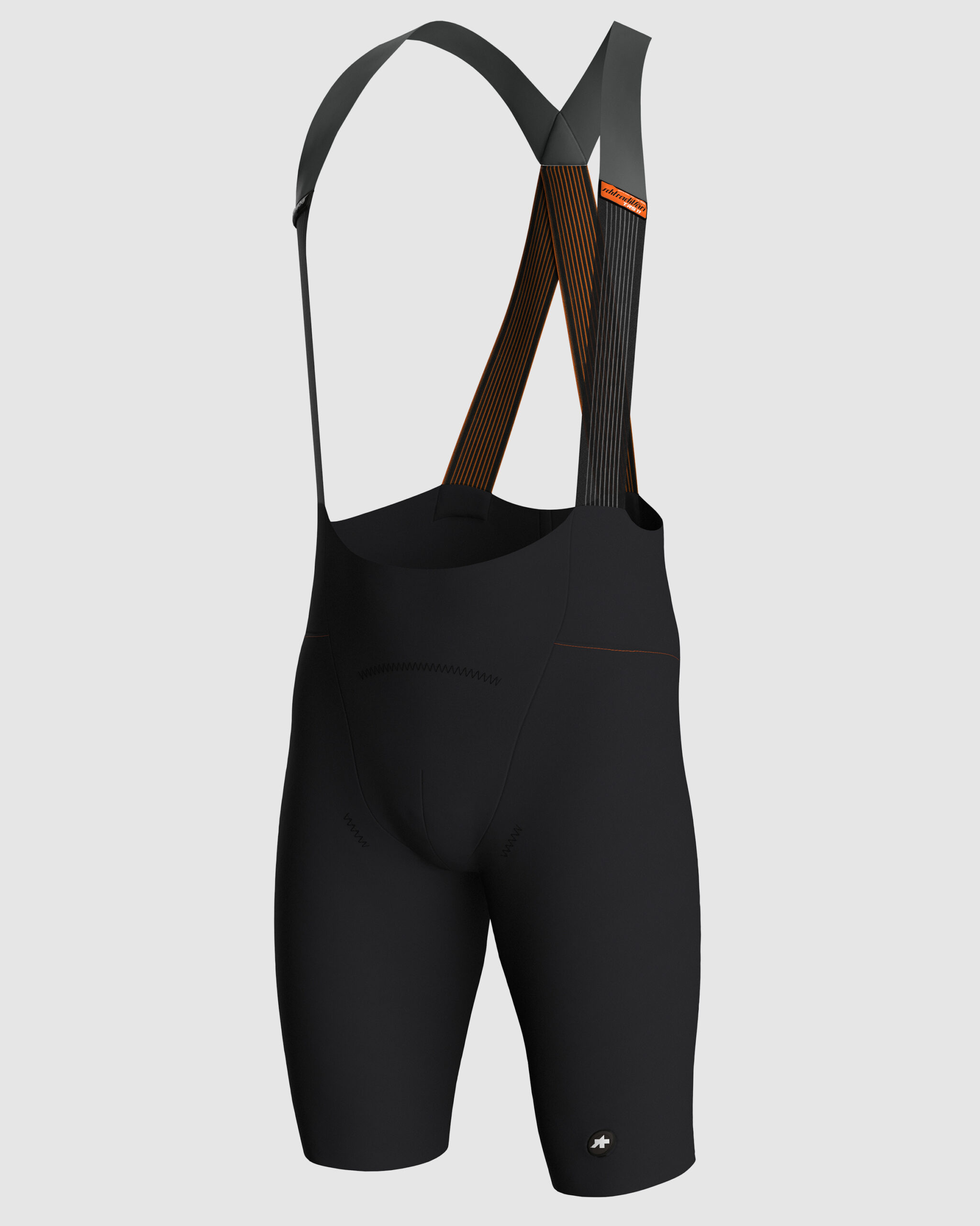 Spodenki rowerowe na szelkach ASSOS EQUIPE RS SCHTRADIVARI bib shorts S11 LONG Black Series