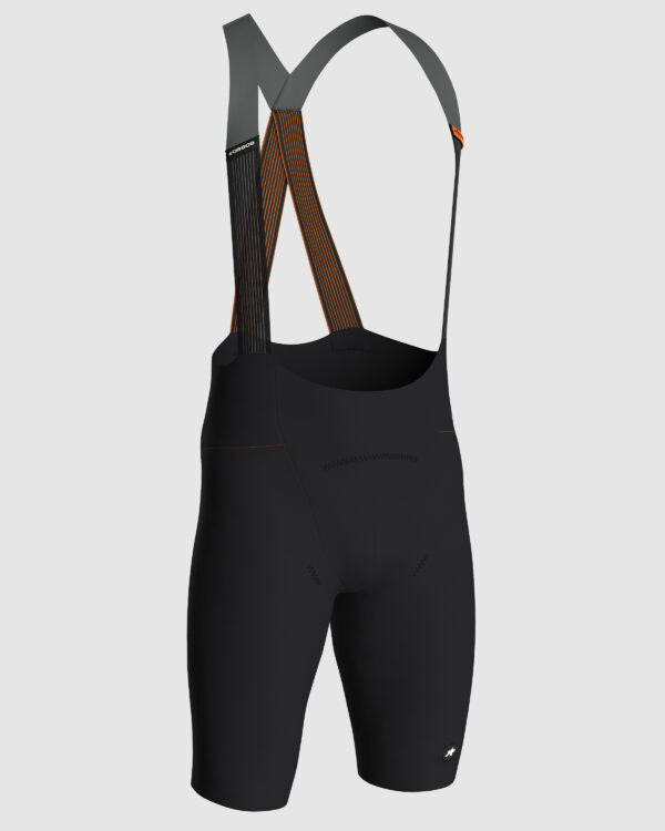 Spodenki rowerowe na szelkach ASSOS EQUIPE RS SCHTRADIVARI bib shorts S11 LONG Black Series