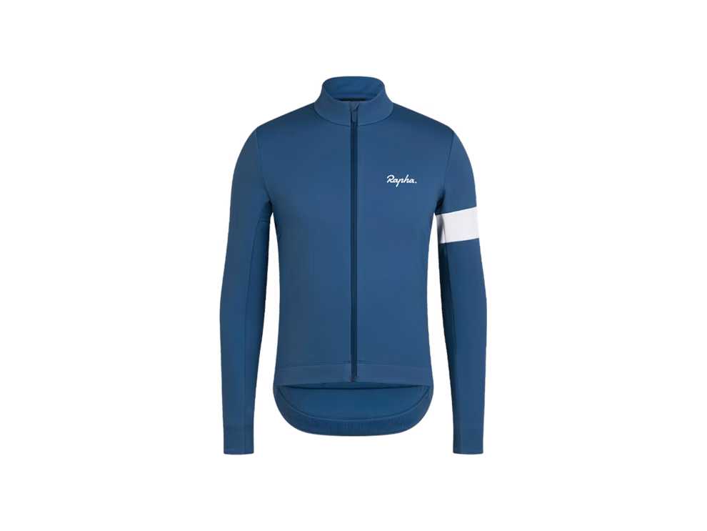 Męska zimowa kurtka rowerowa Rapha Core Winter niebieska