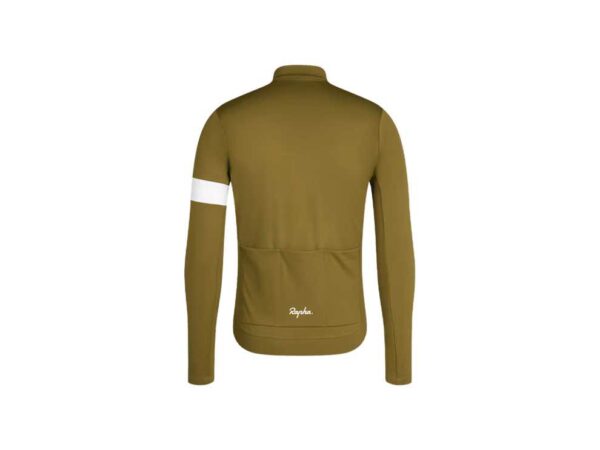 Termiczna koszulka rowerowa z długimi rękawami Rapha Core Khaki